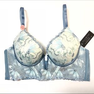 New Long Line Push Up Bra Deep V-Cut